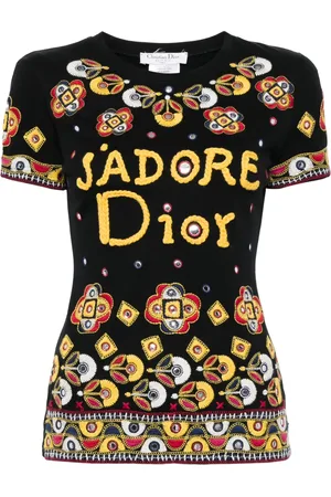Dior T-shirt à broderies (2004)