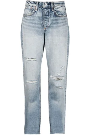 RAG&BONE Jean court à effet usé
