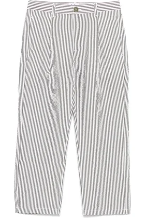 Il gufo Pantalon en seersucker à rayures