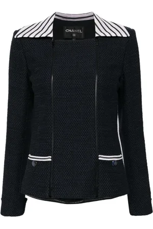 CHANEL Veste en tweed à fermeture zippée (2001)