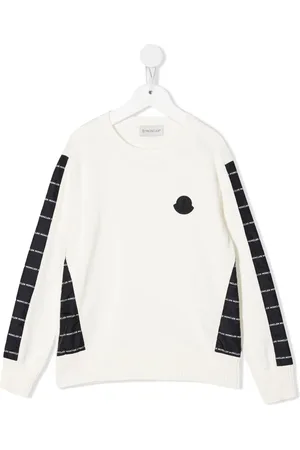 Moncler Pull bicolore à logo imprimé