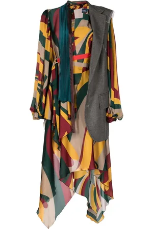 Kolor Robe mi-longue asymétrique à superpositions
