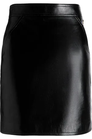 Bally Jupe en cuir à taille haute