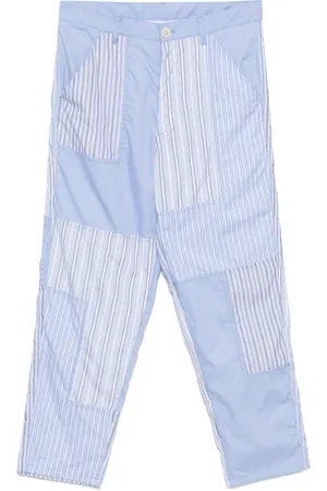 Comme des Garçons Pantalon imprimé à design patchwork