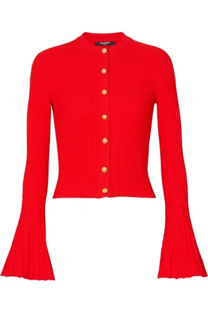 Balmain Cardigan à design plissé