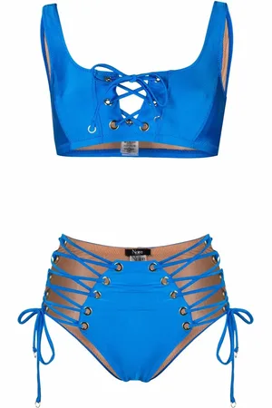Noire Swimwear Bikini à détail de laçage