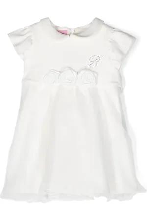 MISS BLUMARINE Robe à logo strassé