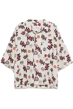 MARTINE ROSE Chemise à imprimé graphique