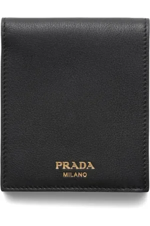 Prada Portefeuille pliant à logo imprimé