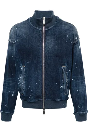 Dsquared2 Veste bomber en jean à logo imprimé