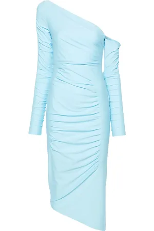 GAUGE81 Robe asymétrique à design plissé