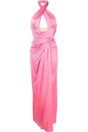 Moschino Robe longue drapée à dos-nu