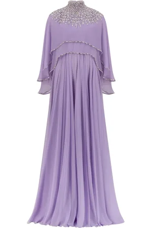 Dina Melwani Robe longue à ornements