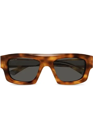 Gucci Lunettes de soleil à monture rectangulaire