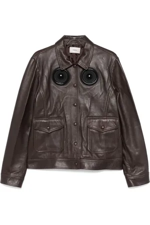 COPERNI Veste en cuir à détails appliqués