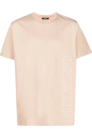 Balmain T-shirt en coton à logo embossé