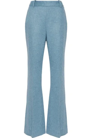 ERMANNO SCERVINO Pantalon en laine Fresh à coupe évasée
