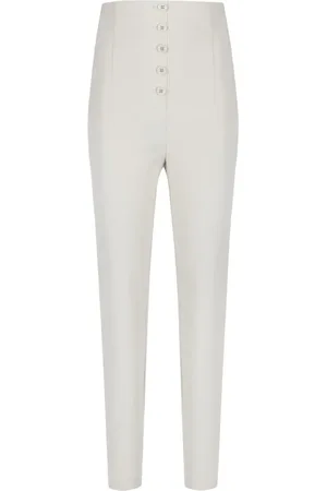Serafini Pantalon en coton stretch à taille haute