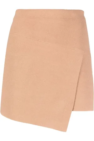 ANDREADAMO Minijupe portefeuille à design asymétrique