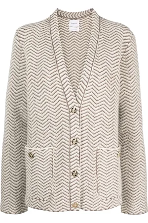 Barrie Cardigan à motif de chevrons