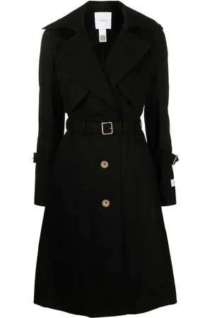 Patou Trench boutonné à taille ceinturée