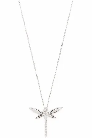 ANAPSARA Collier Dragonfly en or blanc 18ct orné de diamants