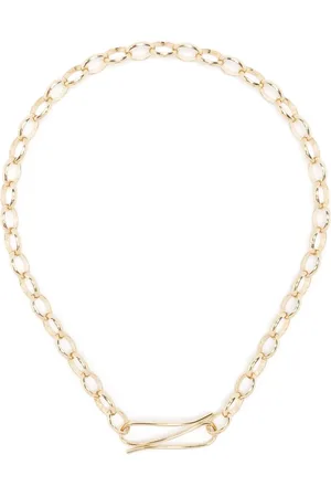 Beatriz Palacios Collier Oval à détail de chaine