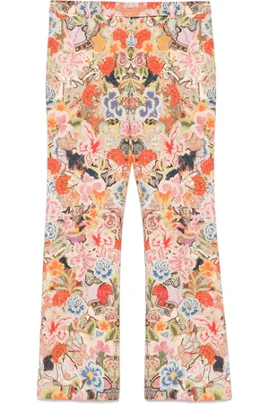 Alexander McQueen Pantalon à fleurs imprimées (années 2000)