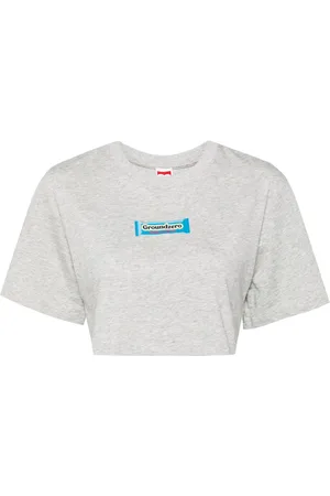 Ground Zero T-shirt crop à logo imprimé