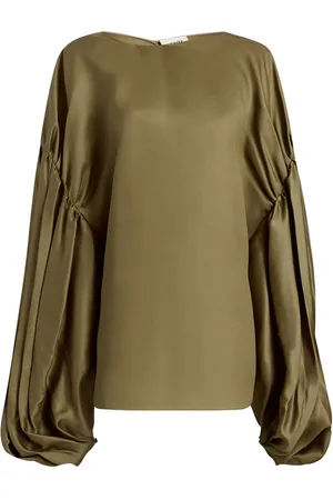 Khaite Blouse en soie Quico à plis
