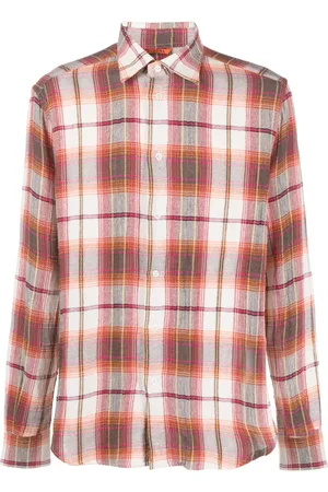 BARENA Chemise en coton à carreaux