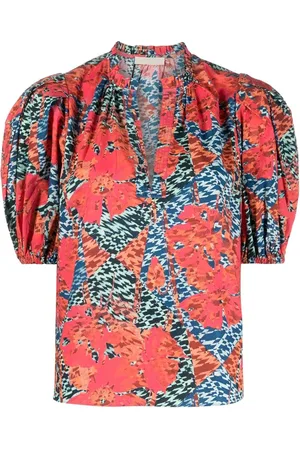 ULLA JOHNSON T-shirt Tillie à imprimé abstrait