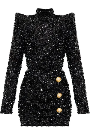 Balmain Robe à ornements en sequins