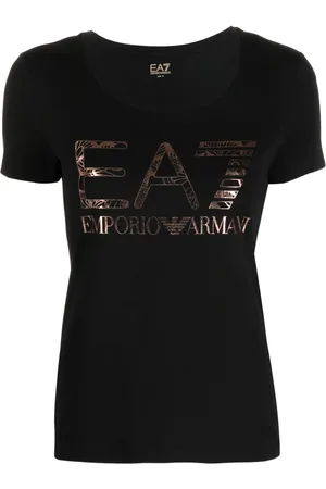 EA7 T-shirt métallisé à logo imprimé