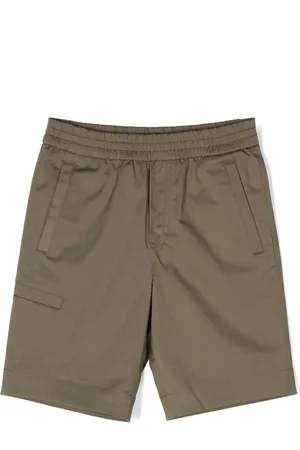 Moncler Short en coton à patch logo