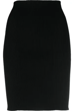 AERON Minijupe en maille à design nervuré