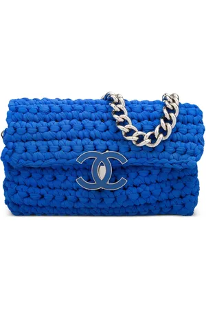 CHANEL Sac porté épaule Classic Flap Crochet (2014)