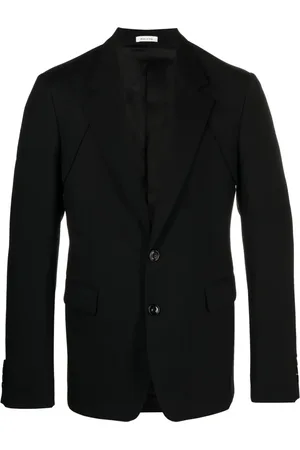 Alexander McQueen Blazer en serge à simple boutonnage