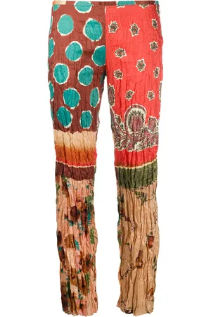 Jean Paul Gaultier Pantalon imprimé à effet froissé