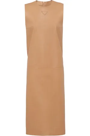 Prada Robe évasée à logo triangle