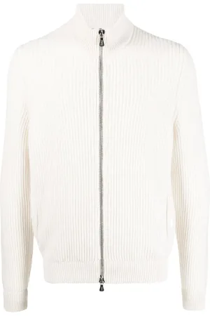 FEDELI Cardigan en cachemire à design nervuré