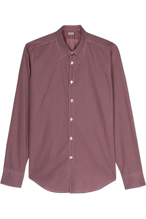 CANALI Chemise en coton à motif géométrique