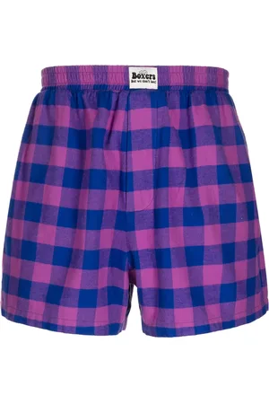 Natasha Zinko Boxer en coton à carreaux