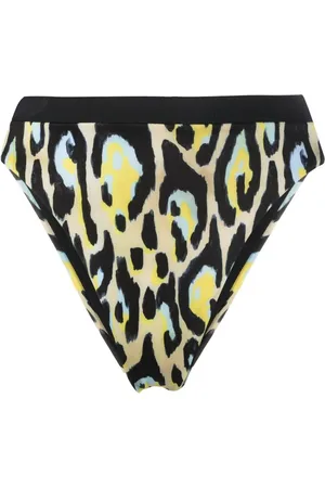 Roberto Cavalli Bas de bikini à imprimé jaguar