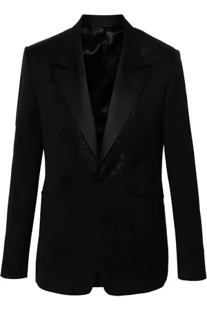 Givenchy Blazer boutonné à fleurs en jacquard