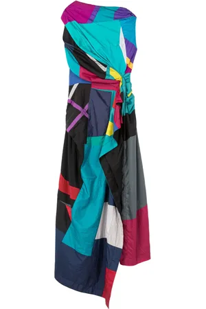 AZ FACTORY Robe asymétrique à imprimé géométrique