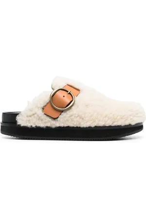 Isabel Marant Mules en peau lainée artificielle