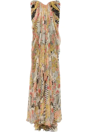 Alexander McQueen Robe-bustier en soie
