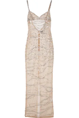 Retrofete Robe à détails de pierres semi-précieuses