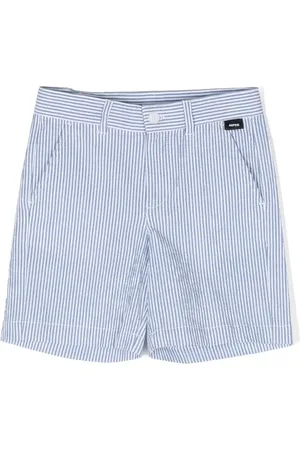 Aspesi Short en coton stretch à rayures